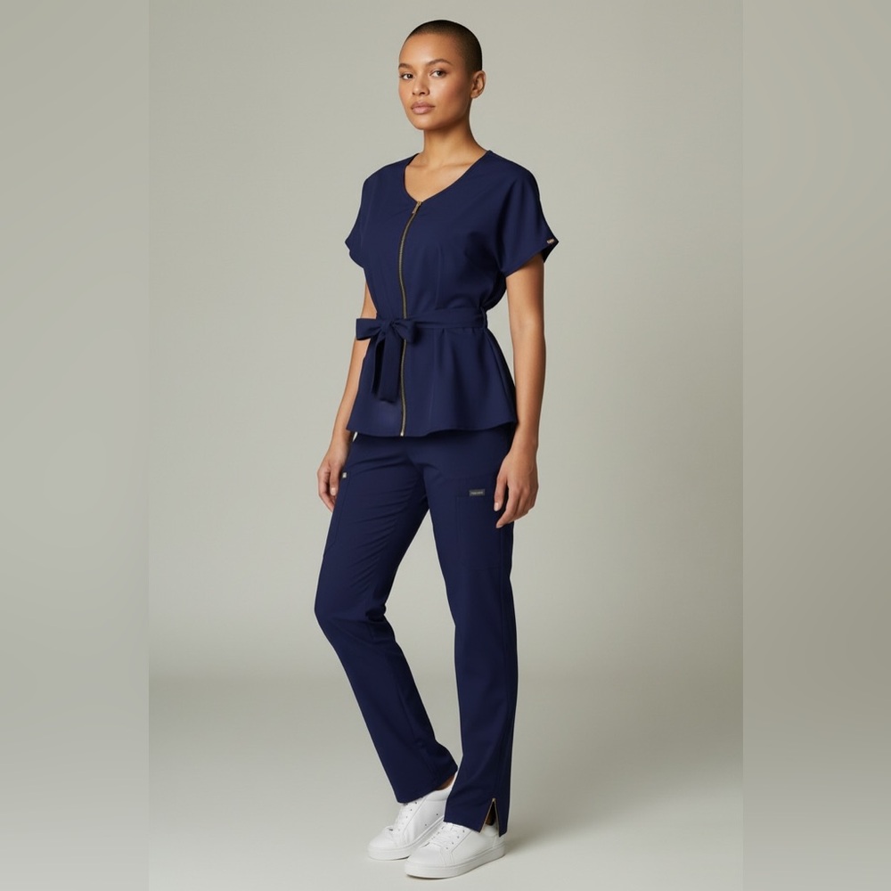 Women's Core Scrub Set in Navy Blue